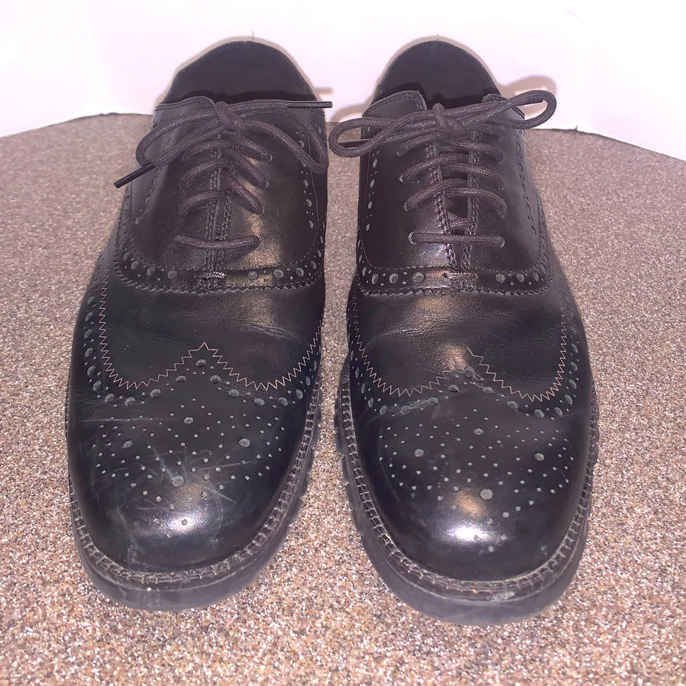 Cole Haan Zerogrand Wingtip Oxford Black C20719 Men’s 11 M Leather Dress Shoes